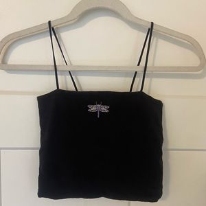 Embroidered American Eagle Bungee Tank Top